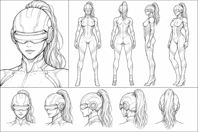 Character Creator Model Sheets For Comics