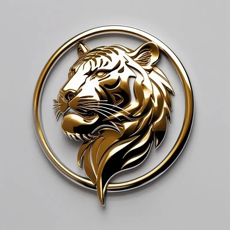 Gold Chrome Logo Designs