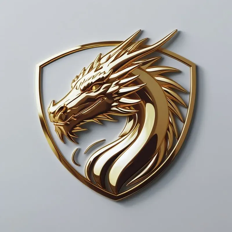 Gold Chrome Logo Designs