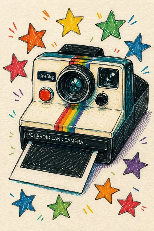 Handdrawn Retro Product Sketch Art