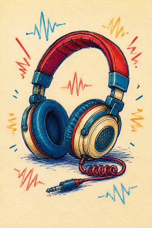 Handdrawn Retro Product Sketch Art