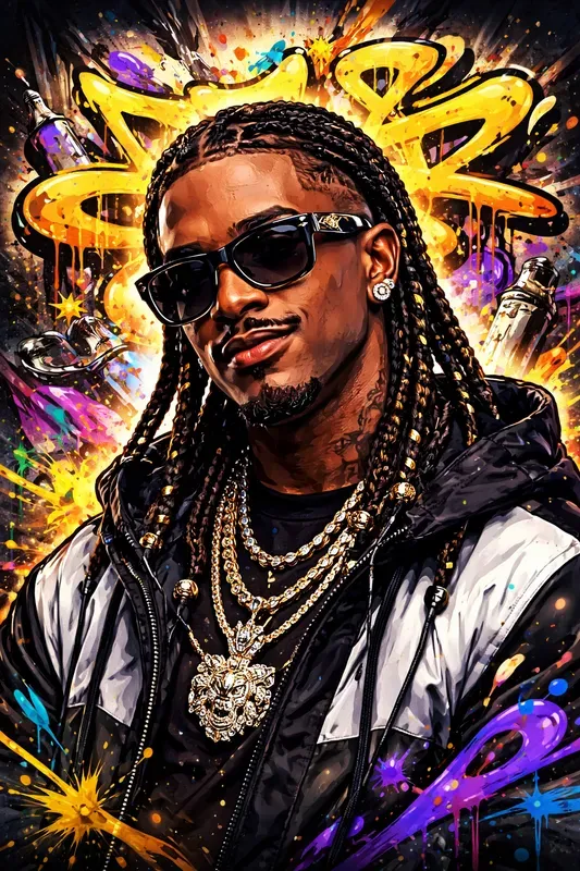 Vibrant Graffiti Portrait Generator