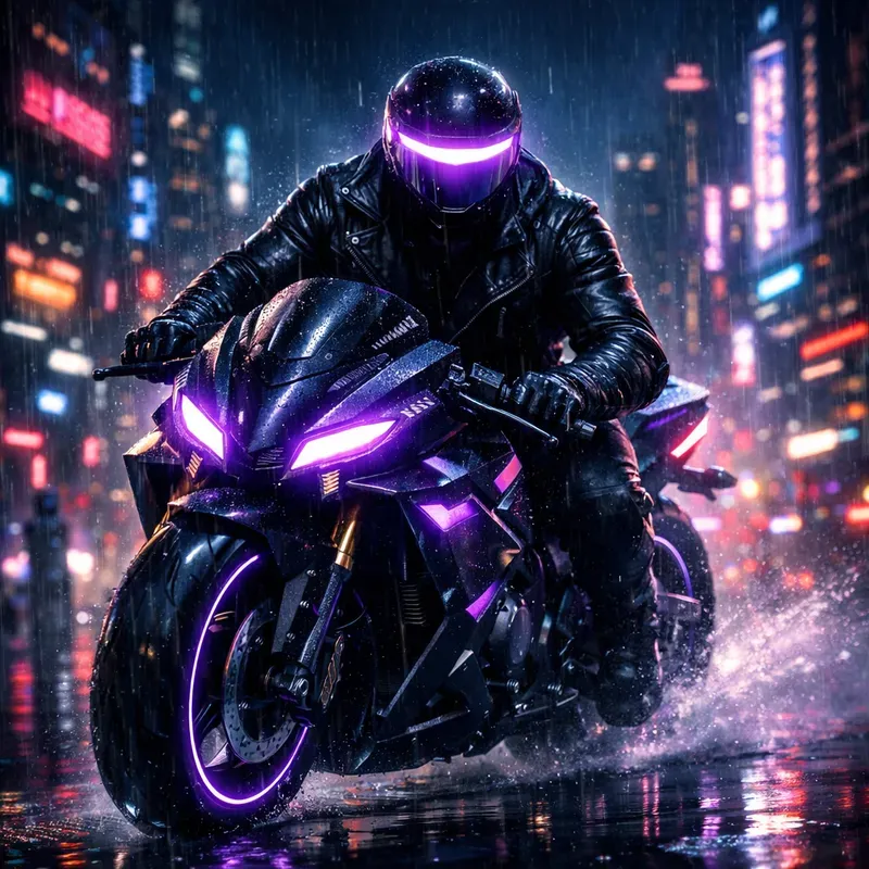 Dark Cyberpunk Synthwave Album Art