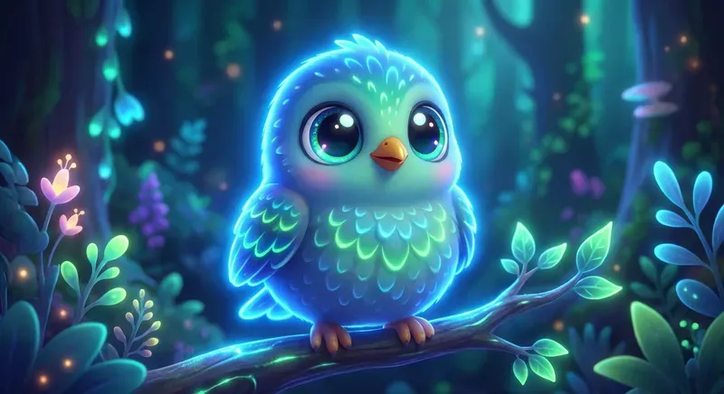 Bioluminescent Kawaii Animals