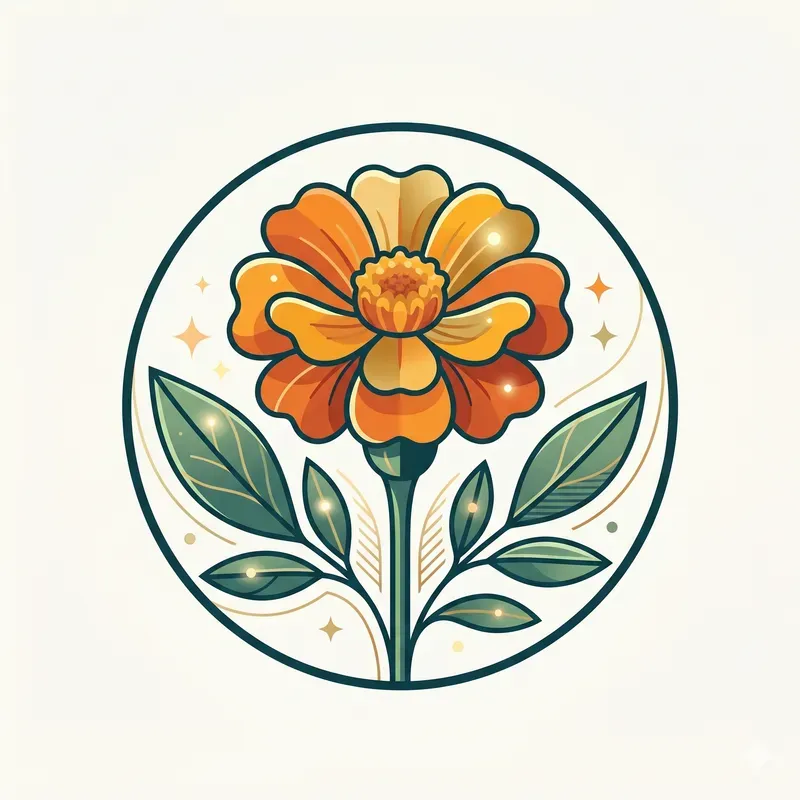 Modern Summer Floral Emblems