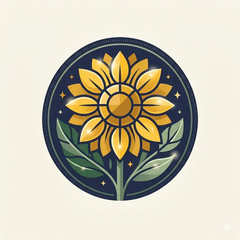 Modern Summer Floral Emblems