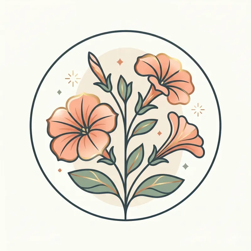 Modern Summer Floral Emblems