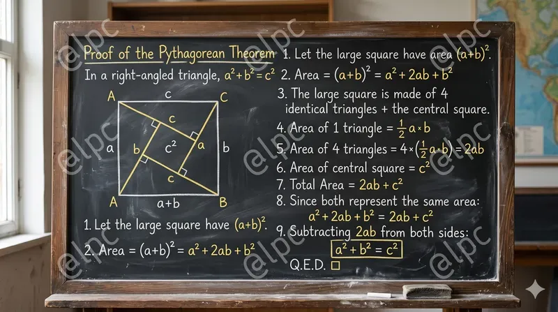 Photorealistic Chalkboard Math Proofs