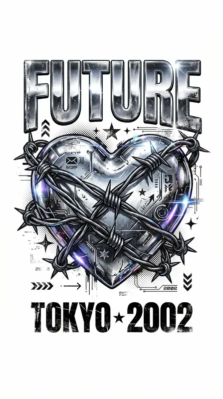 Y2k Cyber Grunge Typography Logos