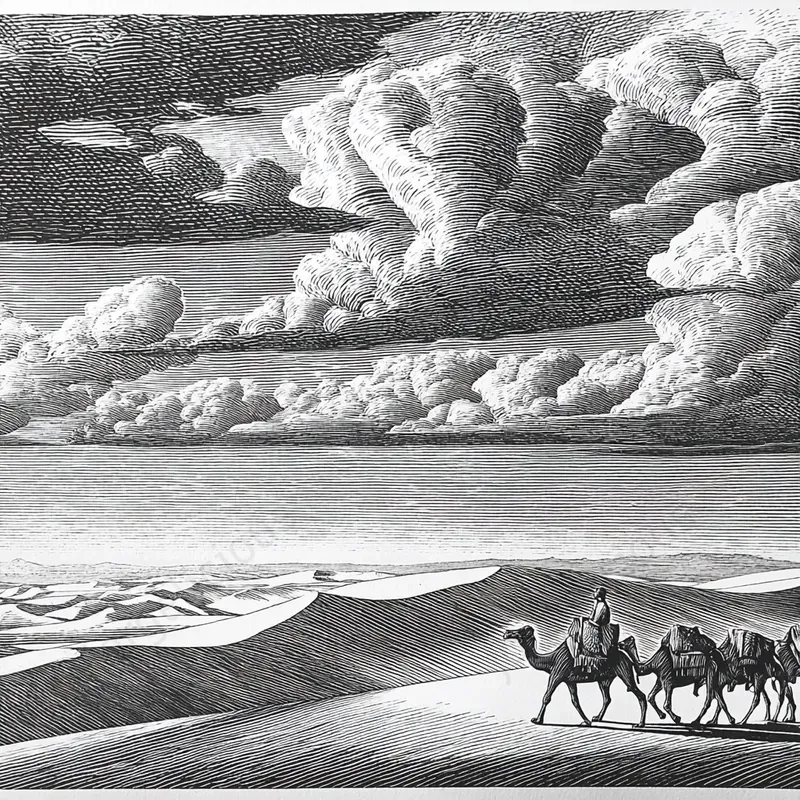 Vintage Engraved Storybook Scenes