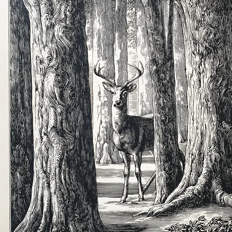 Vintage Engraved Storybook Scenes