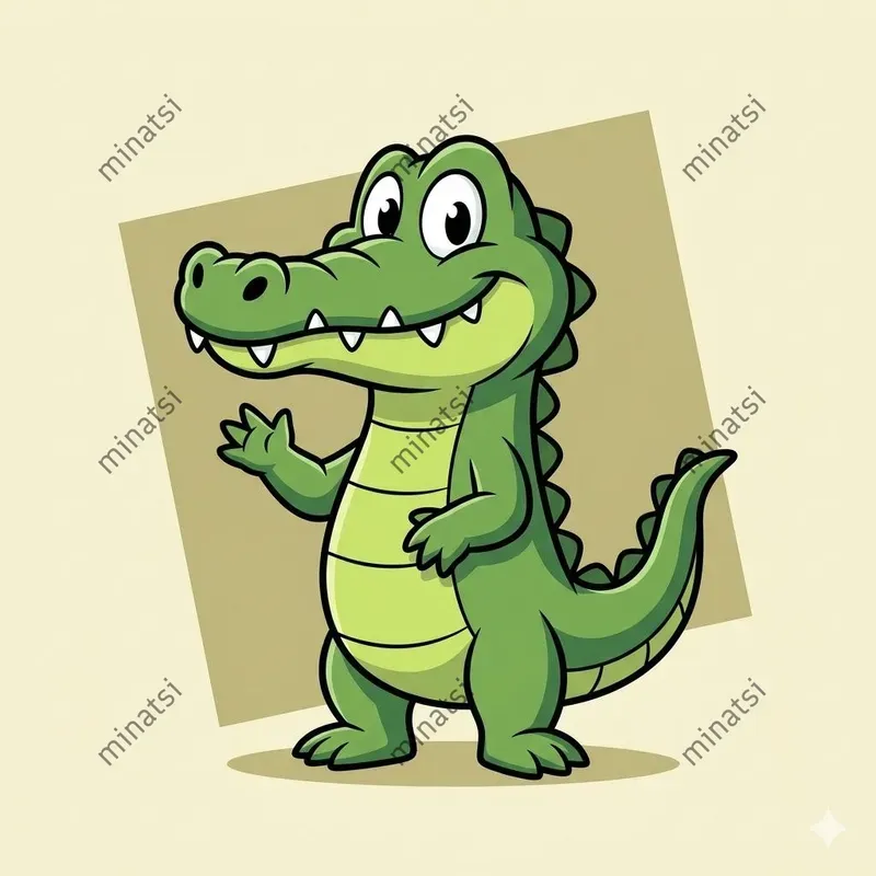Cute Celshaded Reptile Characters