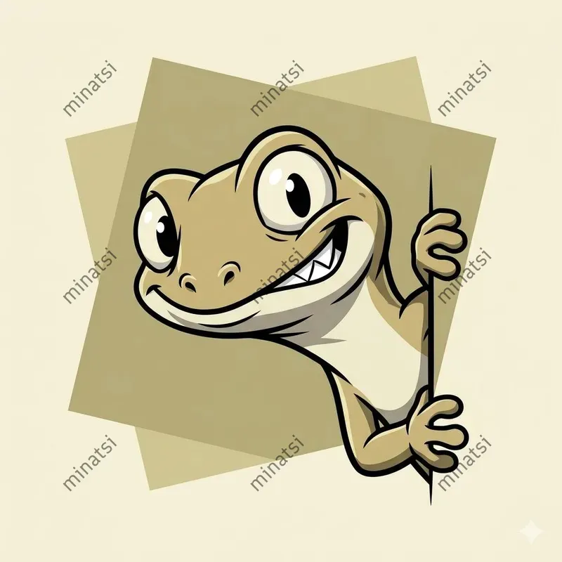 Cute Celshaded Reptile Characters