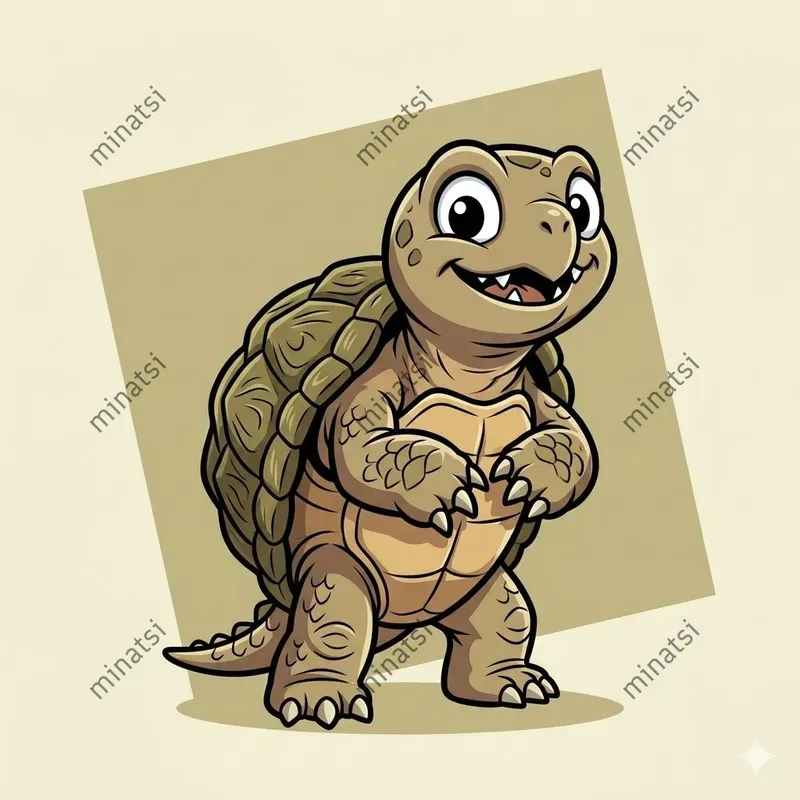 Cute Celshaded Reptile Characters