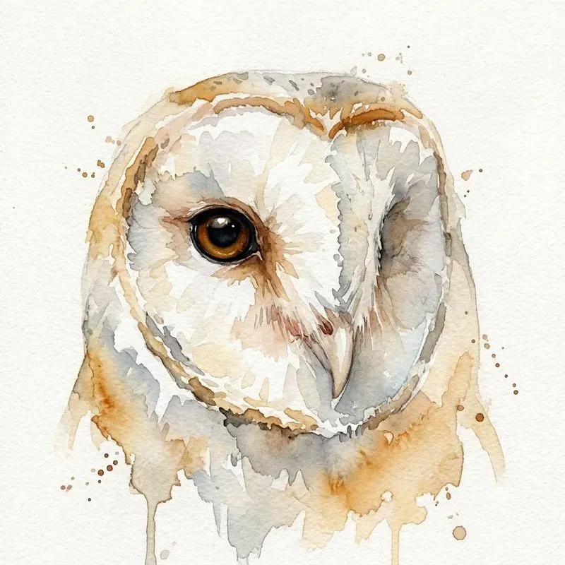 Loose Watercolor Animal Portrait Art