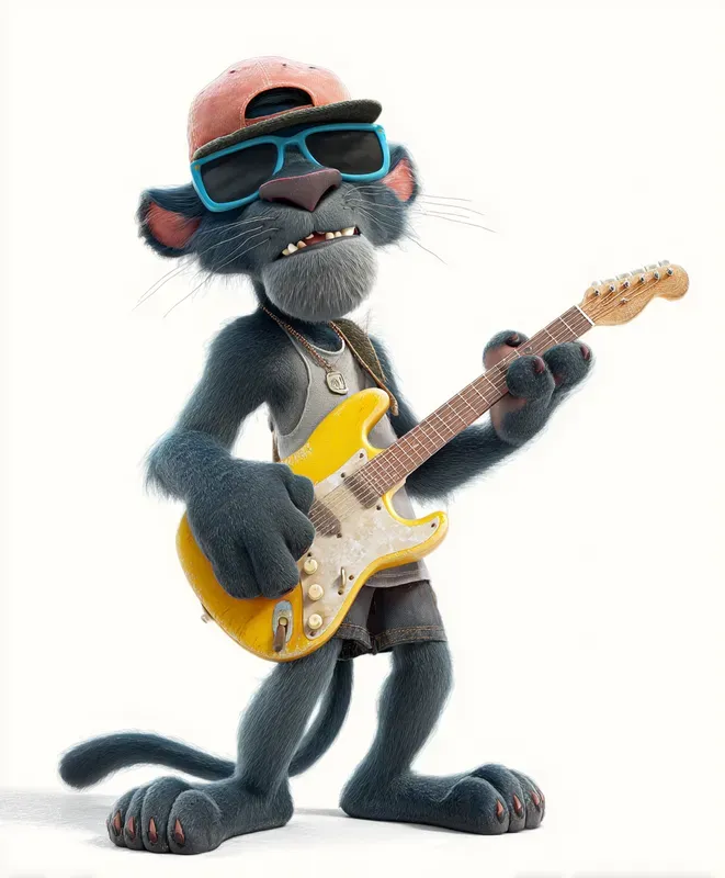 Cool Guitar Star Characters