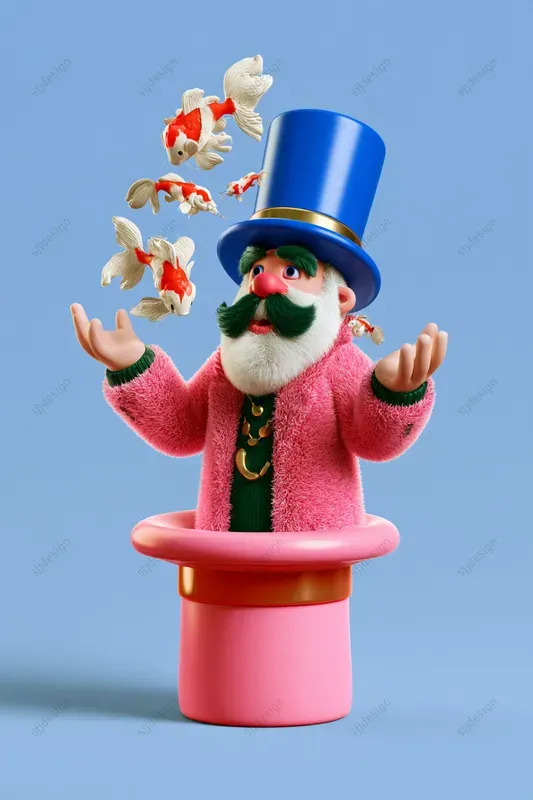 Fuzzy 3D Character Sculptures