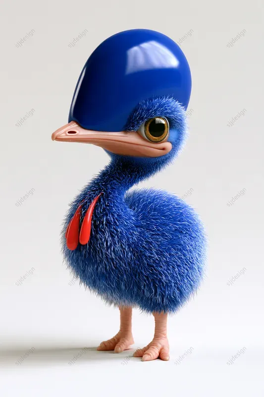 Fuzzy 3D Character Sculptures