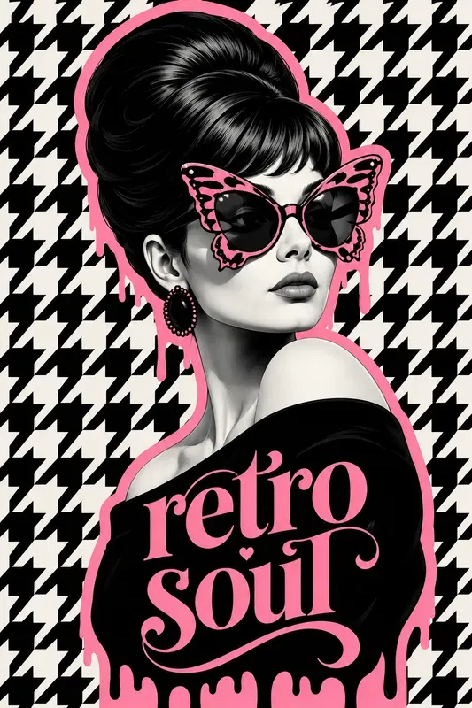 Pop Art Op Illusion Graphic Portraits