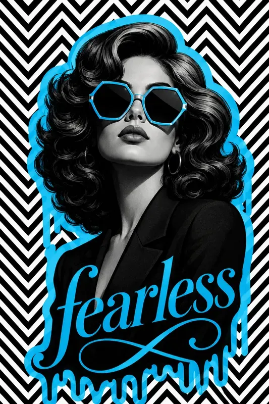 Pop Art Op Illusion Graphic Portraits