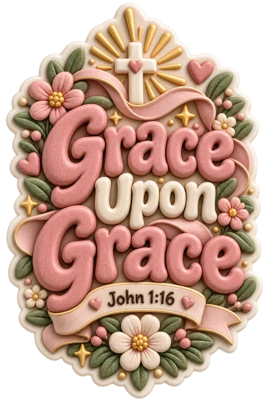 Christian Encouragement Clay Stickers