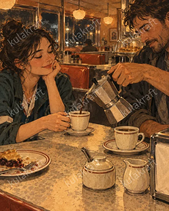 Coffee Ritual Illustration Posters