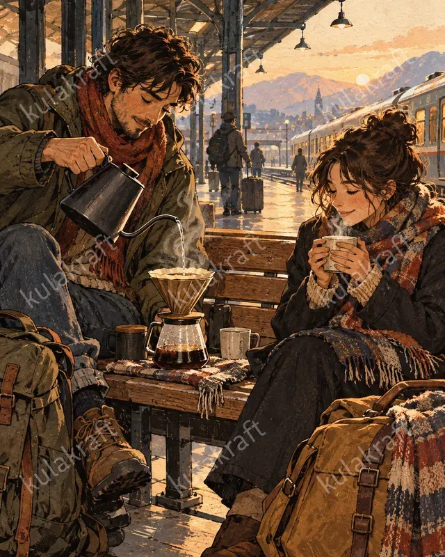 Coffee Ritual Illustration Posters