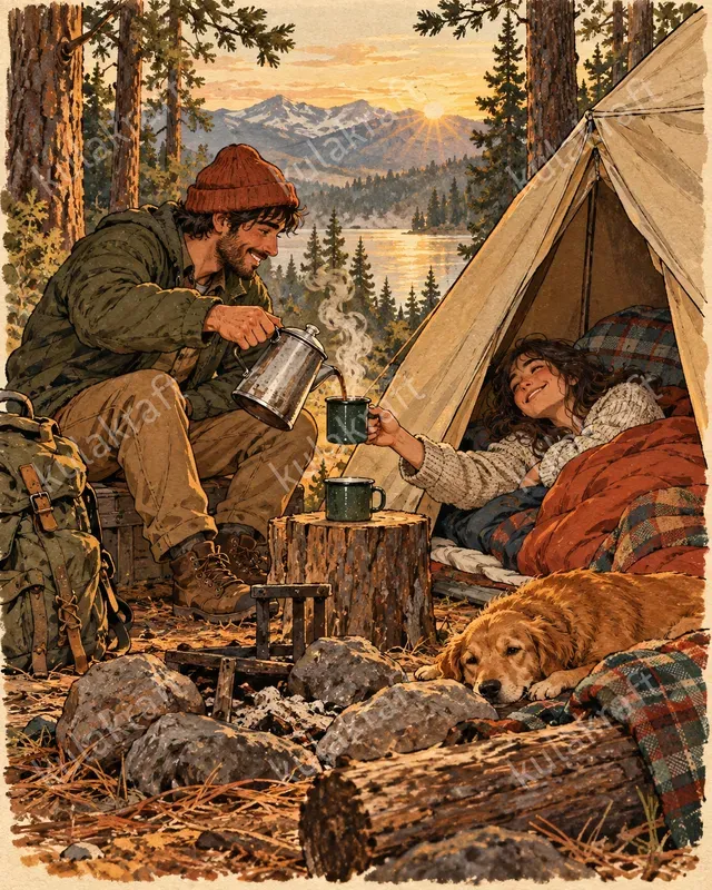 Coffee Ritual Illustration Posters