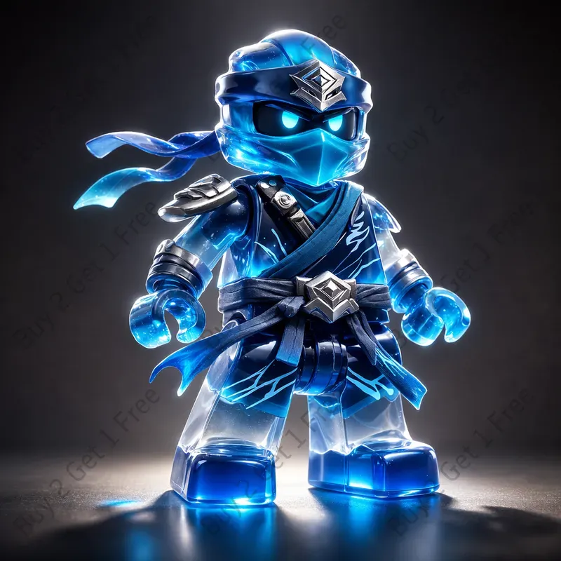 Glossy Jelly Lego Toy Character Art