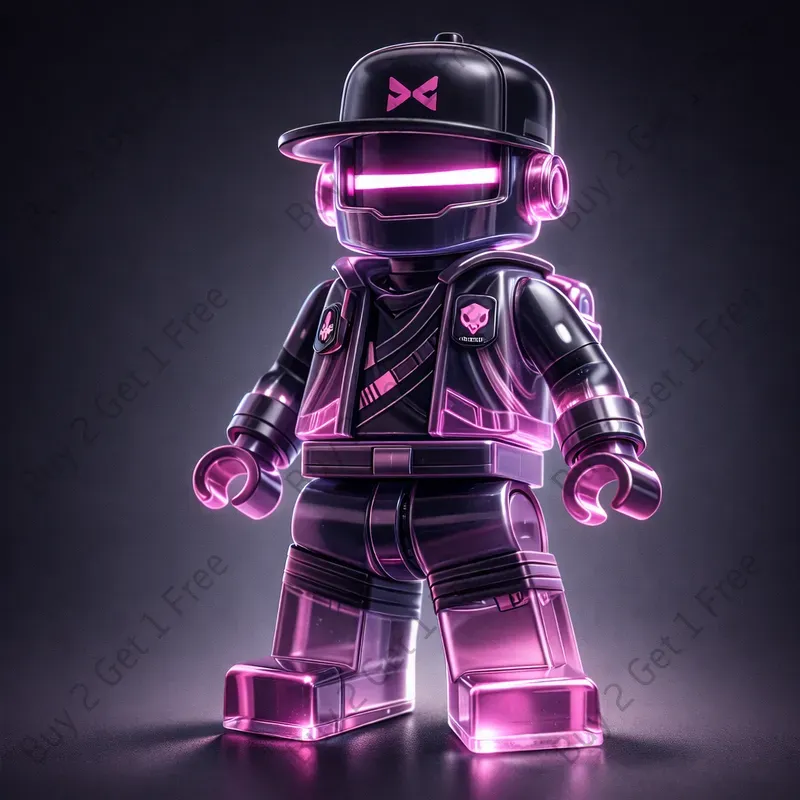 Glossy Jelly Lego Toy Character Art