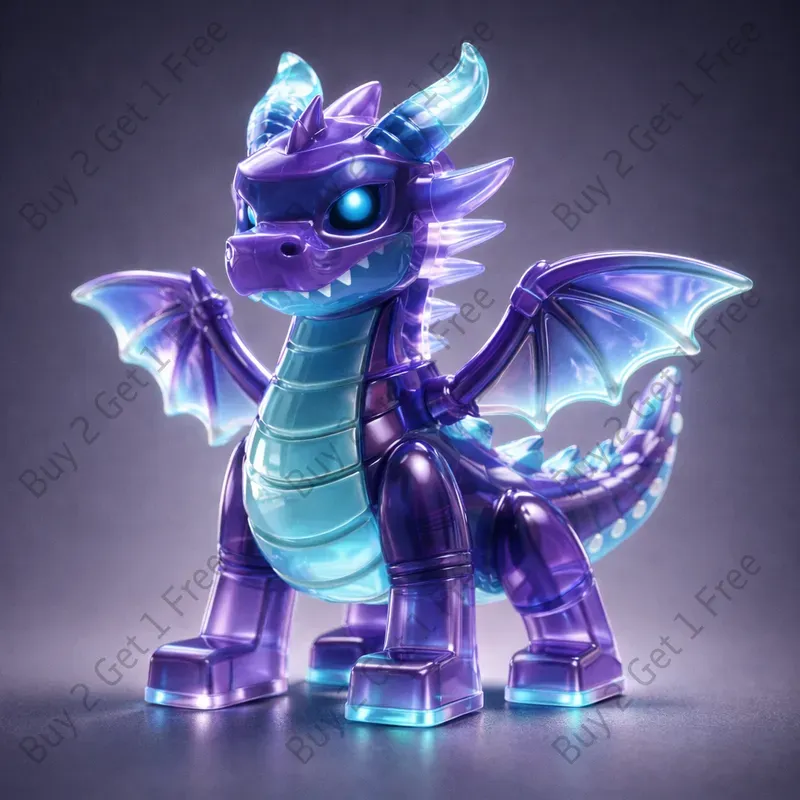 Glossy Jelly Lego Toy Character Art