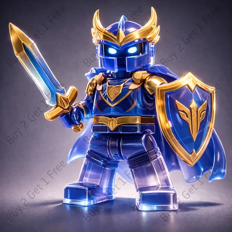 Glossy Jelly Lego Toy Character Art