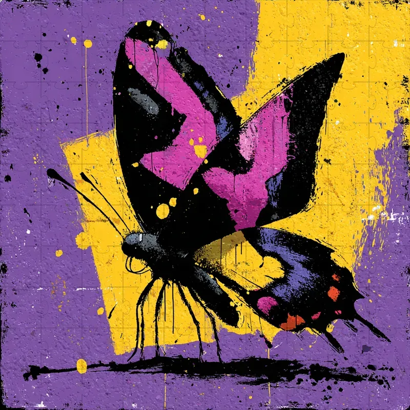 Ink Brush Grunge Punk Posters