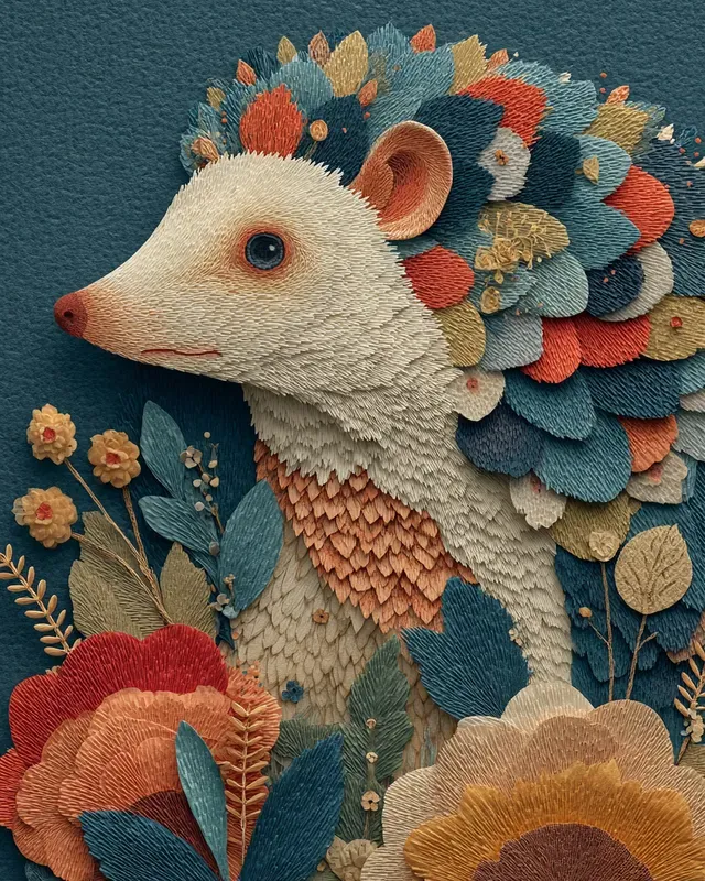 Woodland Animal Fall Portrait Collages