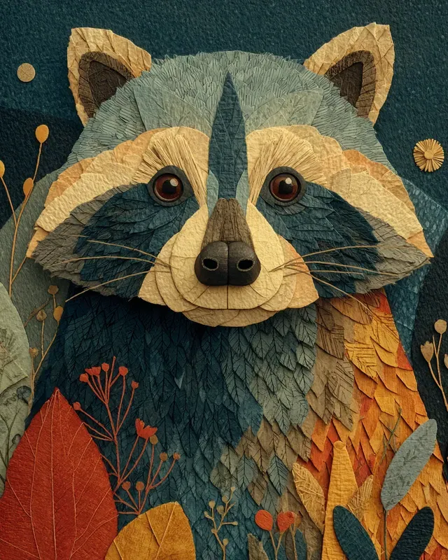 Woodland Animal Fall Portrait Collages