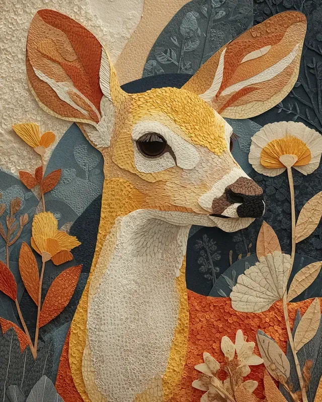Woodland Animal Fall Portrait Collages