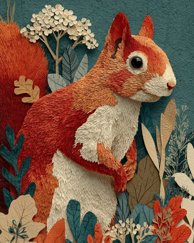 Woodland Animal Fall Portrait Collages