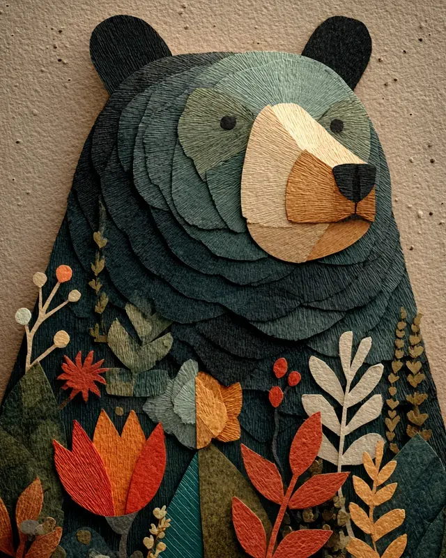 Woodland Animal Fall Portrait Collages