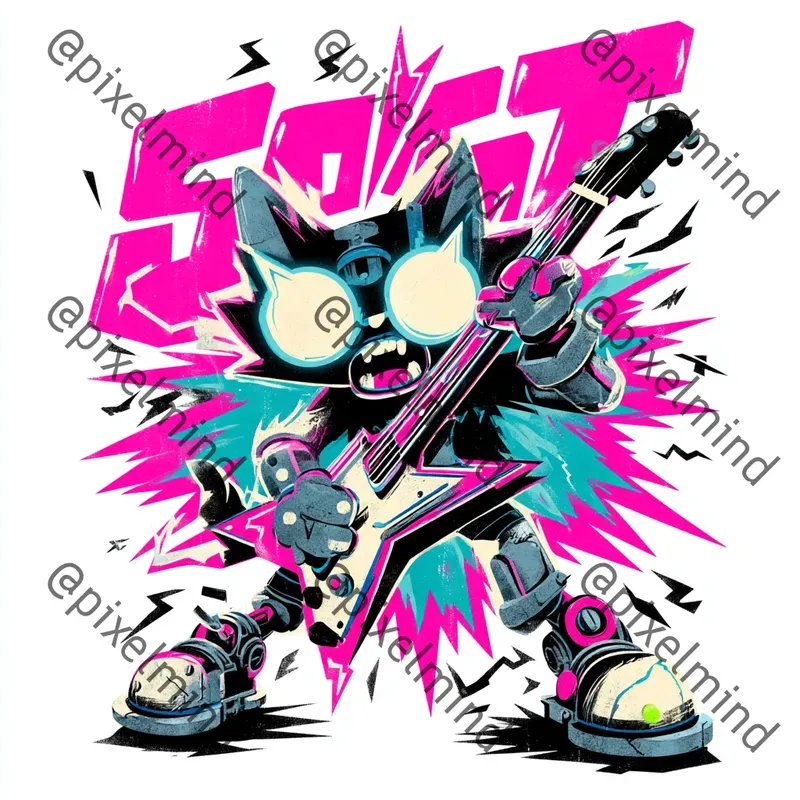 Neon Scrap Spirit Tshirt Studios