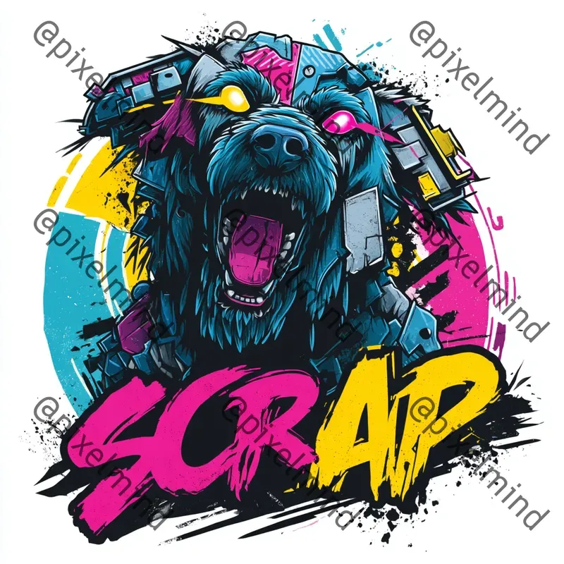 Neon Scrap Spirit Tshirt Studios
