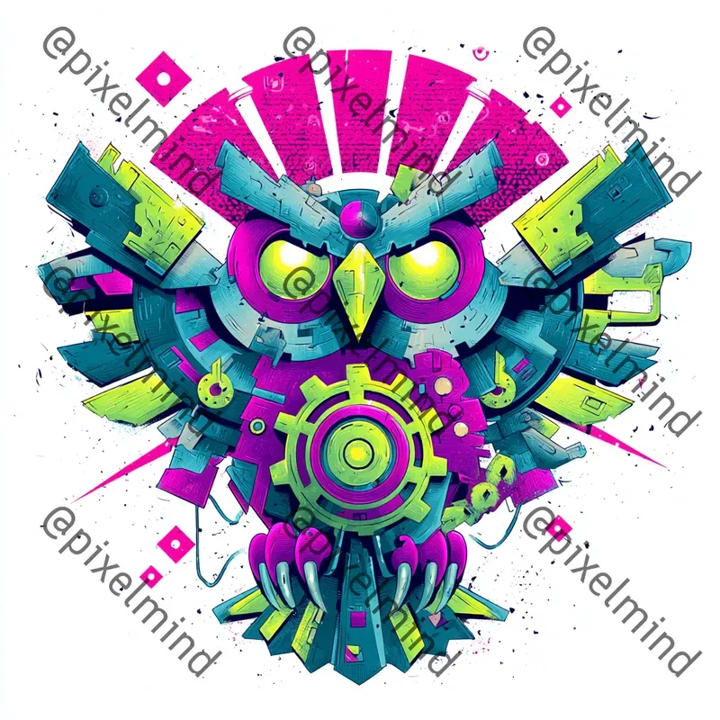 Neon Scrap Spirit Tshirt Studios