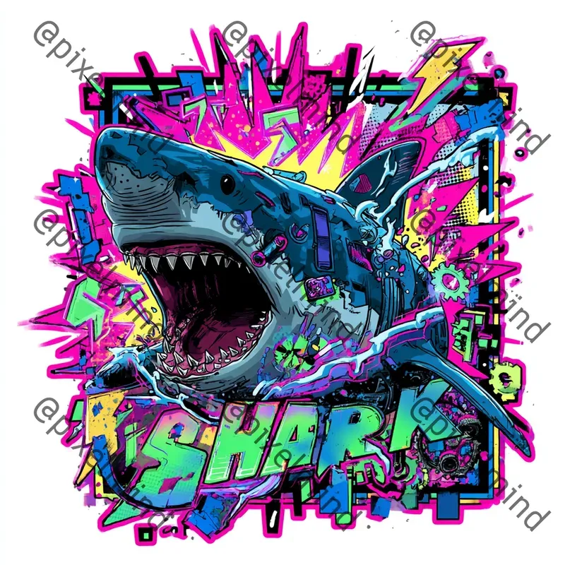 Neon Scrap Spirit Tshirt Studios