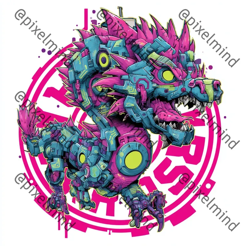 Neon Scrap Spirit Tshirt Studios