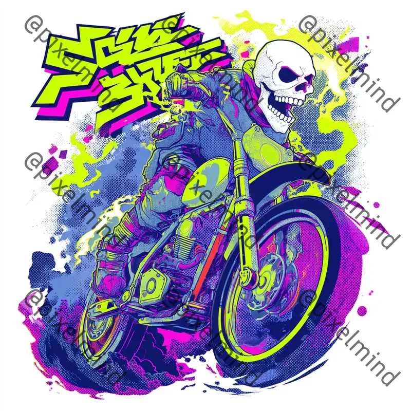 Neon Scrap Spirit Tshirt Studios