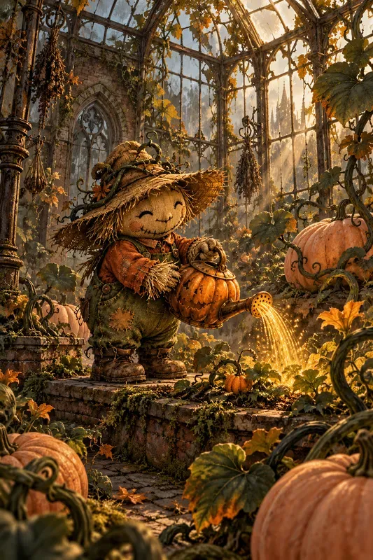 Whimsical Gothic Scarecrow Adventures