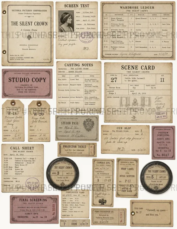 Film Production Paper Ephemera
