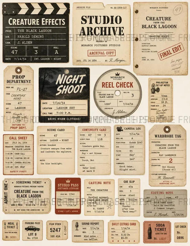 Film Production Paper Ephemera