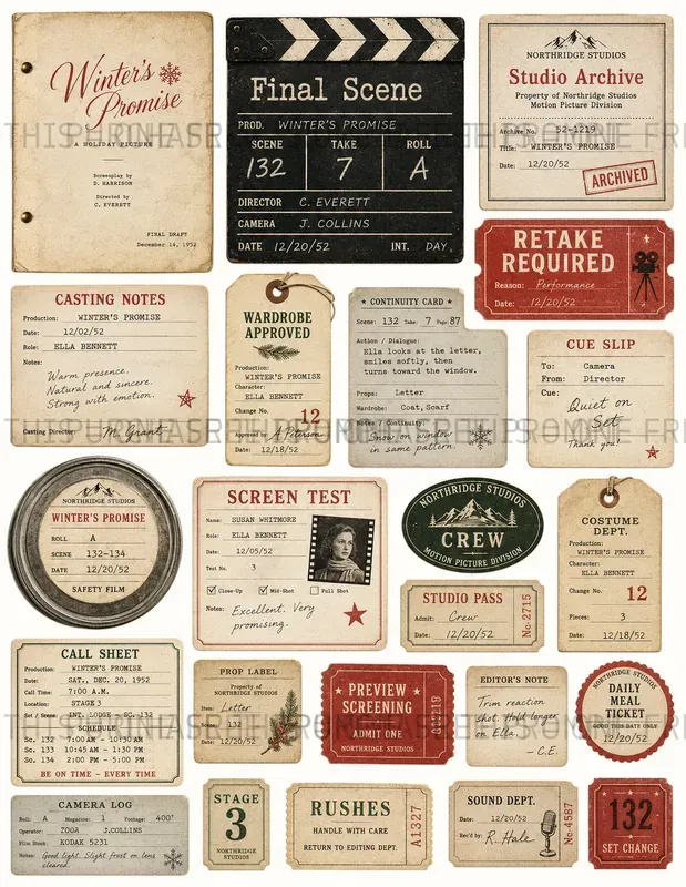 Film Production Paper Ephemera