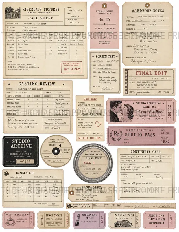 Film Production Paper Ephemera