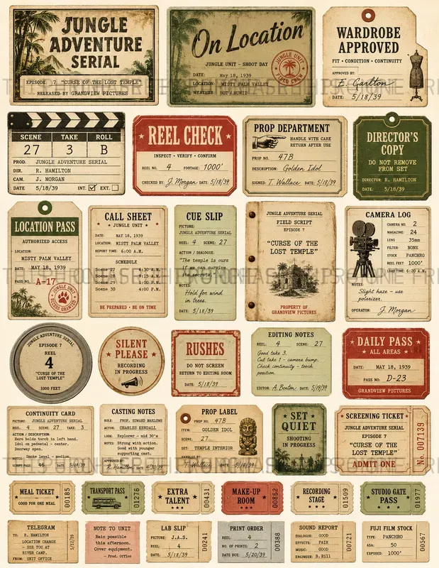 Film Production Paper Ephemera